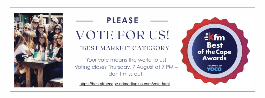 We're absolutely ecstatic to share some incredibly exciting news with our beloved community! Hermanus Country Market has once again been nominated in the prestigious 2025 KFM Best of the Cape Awards, this time in the highly competitive "Best Market" category!
